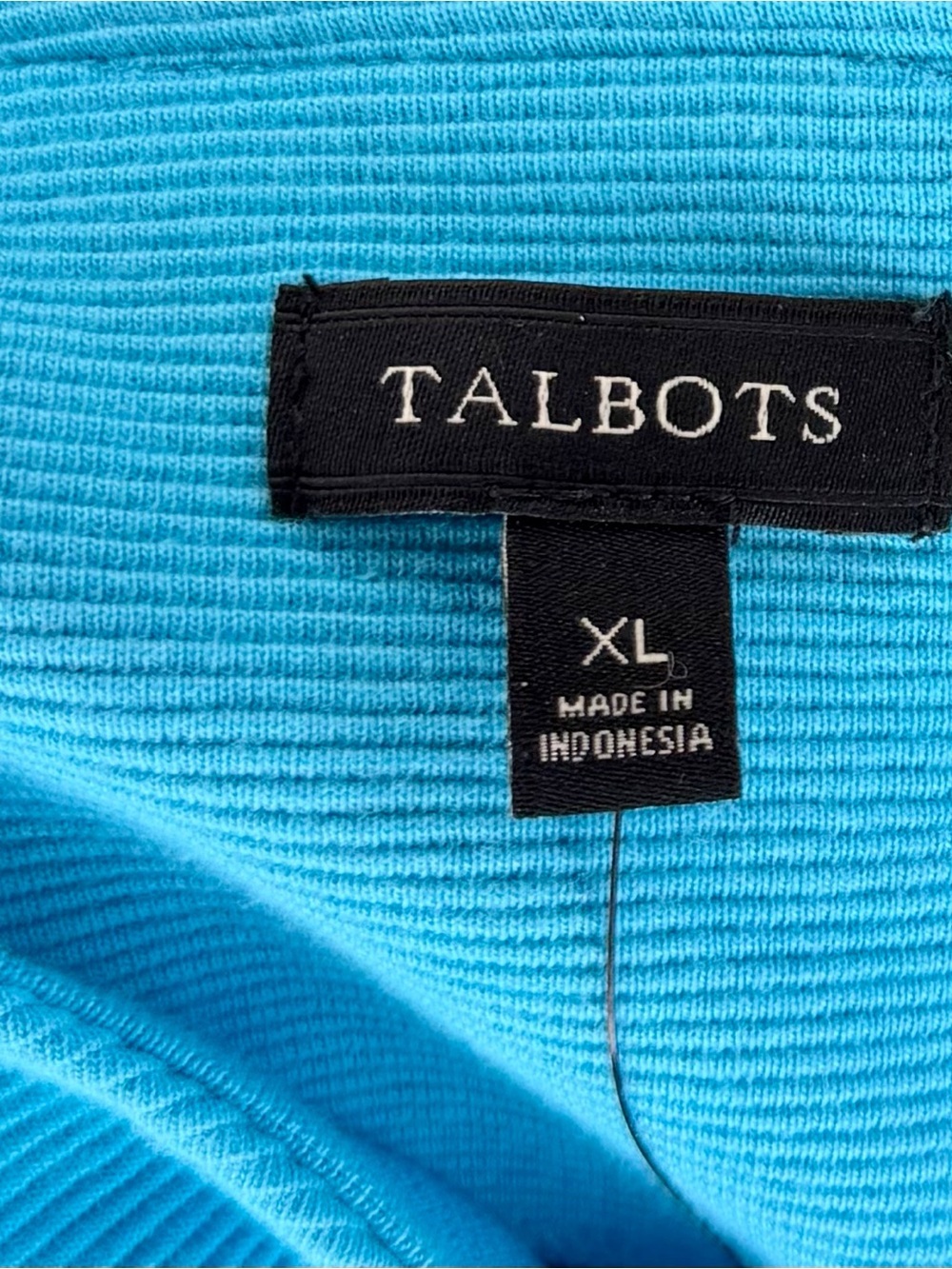 Talbots Sleeveless Blue Fit & Flare Dress Size XL - Picture 8 of 13